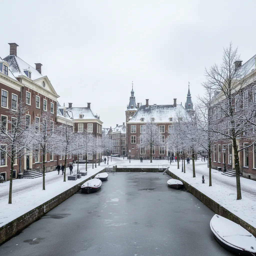 Den Haag in de winter